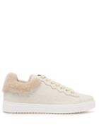 See By Chlo - Essie Shearling-trimmed Leather Trainers - Womens - Cream