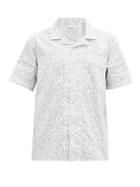 Matchesfashion.com Albam - Havana Sun-print Cotton Shirt - Mens - Grey