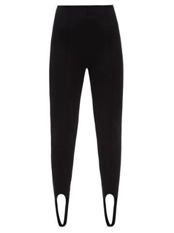 Gauge81 - Covelo Stirrup-cuff Ponte Di Roma-jersey Leggings - Womens - Black