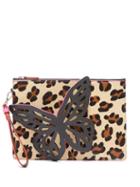 Matchesfashion.com Sophia Webster - Flossy Butterfly Leopard Print Pouch - Womens - Leopard