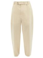 Lemaire - Silk-blend Wide-leg Trousers - Mens - Cream