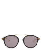Matchesfashion.com Dita Eyewear - Kohn Round Frame Titanium And Acetate Sunglasses - Mens - Black