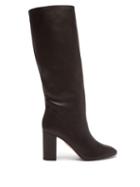 Matchesfashion.com Aquazzura - Boogie Block-heel Leather Boots - Womens - Black