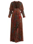 Etro Makalu Paisley-print Chiffon Gown