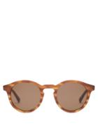 Matchesfashion.com Sun Buddies - Zinedine Round Acetate Sunglasses - Mens - Tortoiseshell