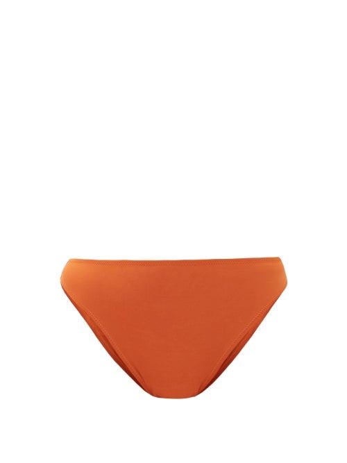 Matchesfashion.com Fisch - Public High-rise Recycled-fibre Bikini Briefs - Womens - Orange