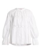 See By Chloé Geometric-embroidery Cotton Top