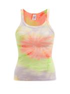 Re/done - Tie-dye Ribbed Cotton-jersey Tank Top - Womens - Multi