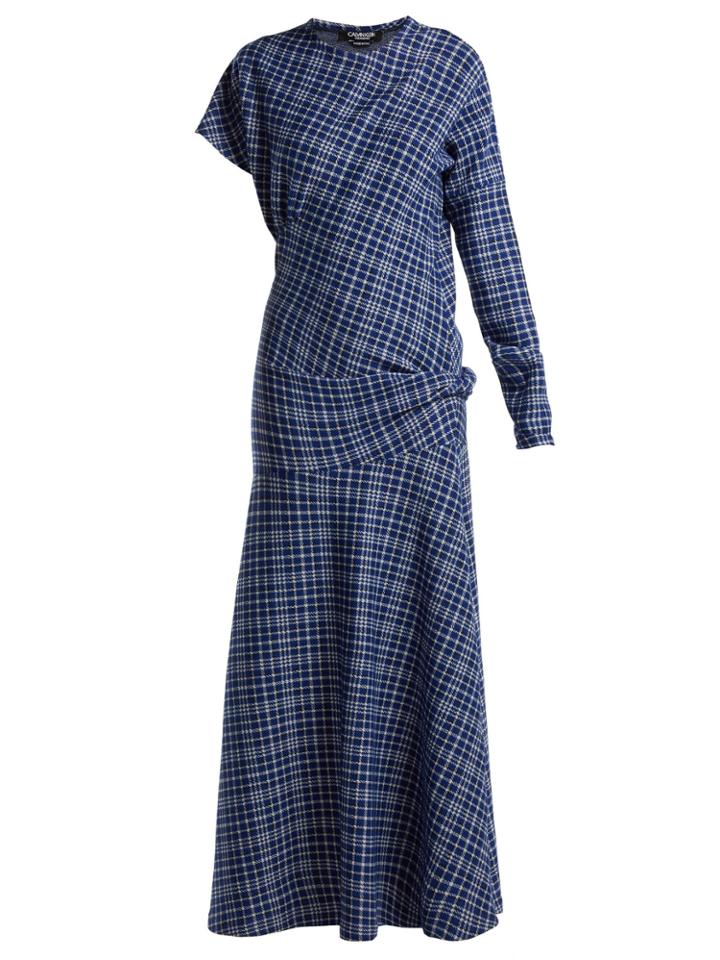 Calvin Klein 205w39nyc Checked Cotton-blend Dress