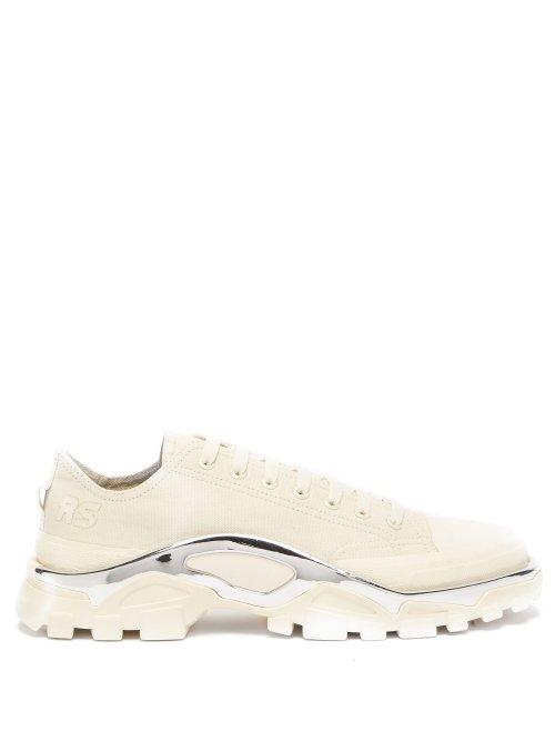 Matchesfashion.com Raf Simons X Adidas - Detroit Runner Low Top Trainers - Mens - White Multi