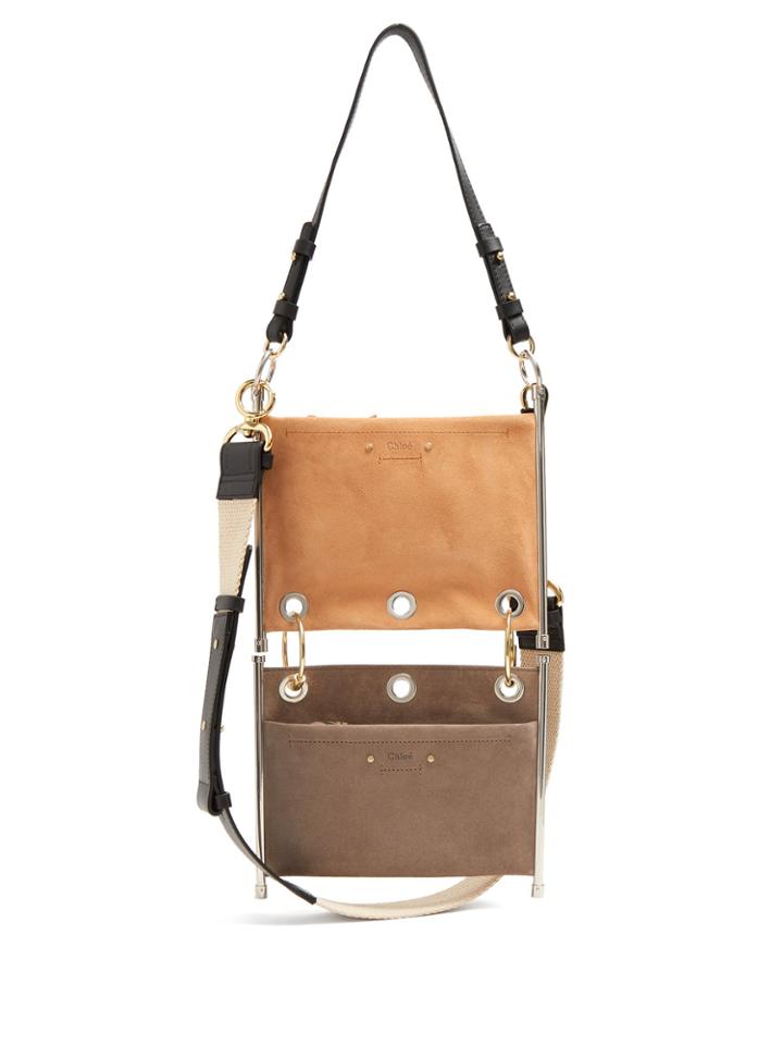 Chloé Roy Suede And Leather Bag
