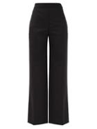 Matchesfashion.com Acne Studios - Pammine Wool-blend Straight-leg Trousers - Womens - Black
