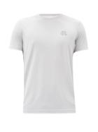 Matchesfashion.com Reigning Champ - Deltapeak 90 Logo-print Jersey T-shirt - Mens - Light Grey