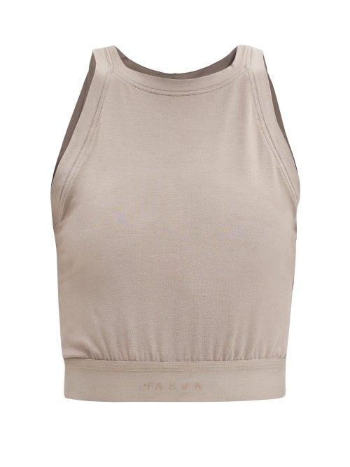 Matchesfashion.com Vaara - Leigh Jersey Tank Top - Womens - Light Brown