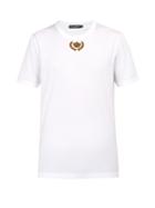 Matchesfashion.com Dolce & Gabbana - Crown Embroidered Cotton T Shirt - Mens - White