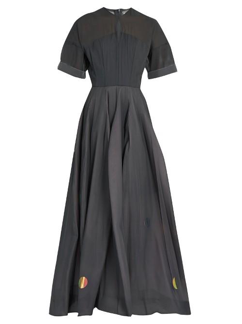 Natasha Zinko Short-sleeved Silk-chiffon Gown