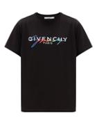 Matchesfashion.com Givenchy - Rainbow Signature Cotton T Shirt - Mens - Black