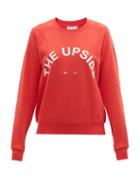 Matchesfashion.com The Upside - Bondi Logo-print Cotton-jersey Sweatshirt - Womens - Red