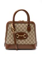 Ladies Bags Gucci - Horsebit 1955 Gg-jacquard Canvas Mini Handbag - Womens - Brown Multi