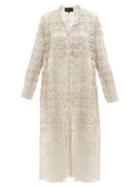 Matchesfashion.com Biyan - Resendea Beaded Macram-lace Coat - Womens - Ivory