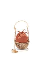 Matchesfashion.com Rosantica - Baby Ghizlan Mini Crystal-embellished Satin Bag - Womens - Brown