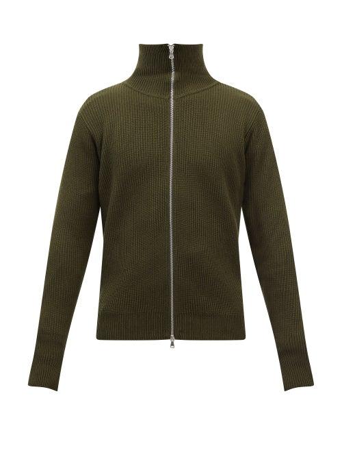 Barena Venezia - Dori Cruna Zipped Wool Sweater - Mens - Khaki