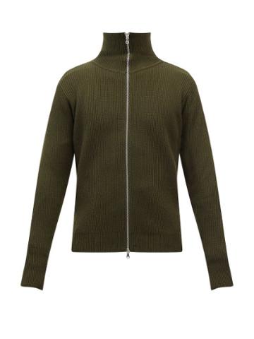 Barena Venezia - Dori Cruna Zipped Wool Sweater - Mens - Khaki