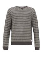 Matchesfashion.com Paul Smith - Striped Crew Neck Cotton Pyjama Top - Mens - Grey Multi