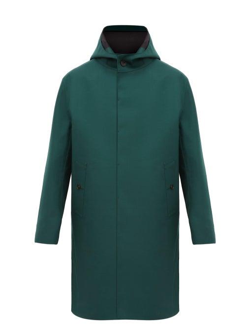 Matchesfashion.com Mackintosh - Clarkston Hooded Wool Blend Coat - Mens - Green