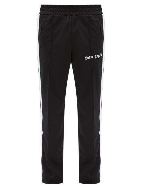 Matchesfashion.com Palm Angels - Logo-print Jersey Track Pants - Mens - Black