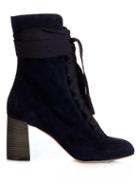 Chloé Harper Lace-up Suede Ankle Boots