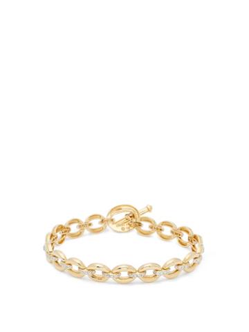 Matchesfashion.com Nadine Aysoy - Catena Diamond & 18kt Gold Bracelet - Womens - Yellow Gold