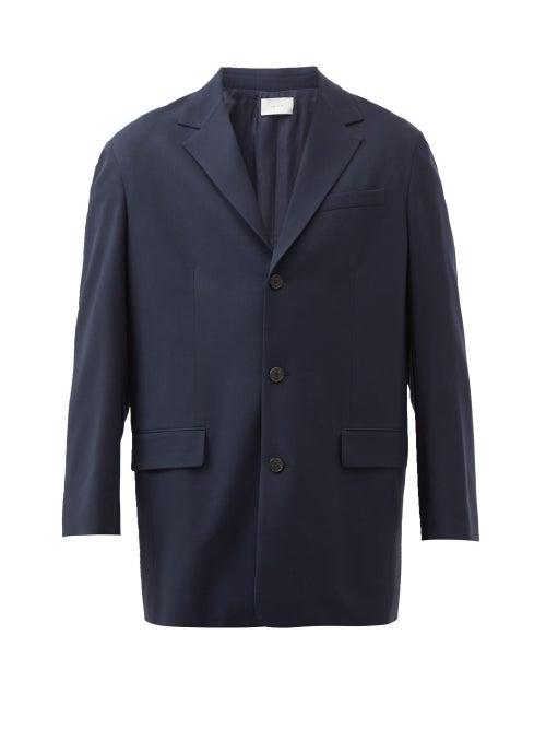 The Row - Winslow Single-breasted Wool-twill Blazer - Mens - Dark Navy