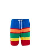 Polo Ralph Lauren - Striped Cotton-blend Jersey Shorts - Mens - Multi