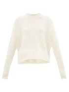 Matchesfashion.com Ryan Roche - Cropped Cashmere Blend Sweater - Womens - Ivory