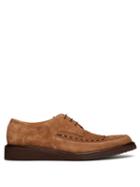 Matchesfashion.com O'keeffe - Bristol Raised Sole Suede Derby Shoes - Mens - Brown