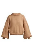 Matchesfashion.com I Love Mr Mittens - Jackie Fisherman Wool Sweater - Womens - Beige