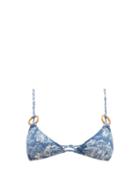 Matchesfashion.com Belize - Maya Tropical Print Bikini Top - Womens - Blue Print