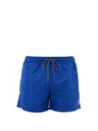 Matchesfashion.com Paul Smith - Zebra-embroidered Swim Shorts - Mens - Blue