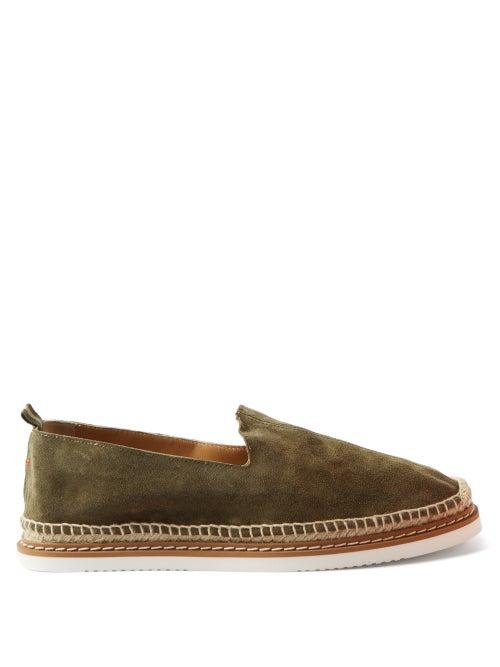 Castaer - Jim Suede Espadrilles - Mens - Green