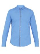Lanvin Single-cuff Contrast-placket Cotton-blend Shirt