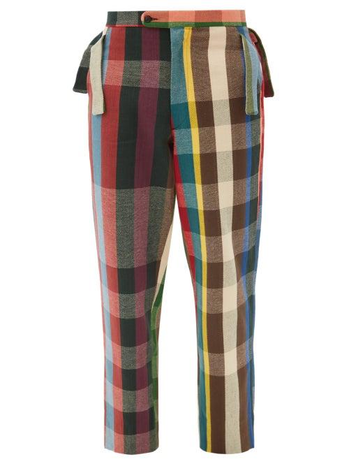 Matchesfashion.com Bode - Workshop Checked-cotton Trousers - Mens - Multi