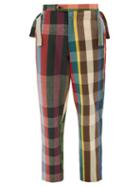 Matchesfashion.com Bode - Workshop Checked-cotton Trousers - Mens - Multi