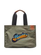 Matchesfashion.com Loewe Paula's Ibiza - Large Bead-embellished Canvas Tote Bag - Mens - Khaki