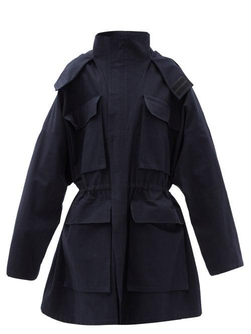 Matchesfashion.com Raey - Giant Combat Cotton-blend Parka - Womens - Navy
