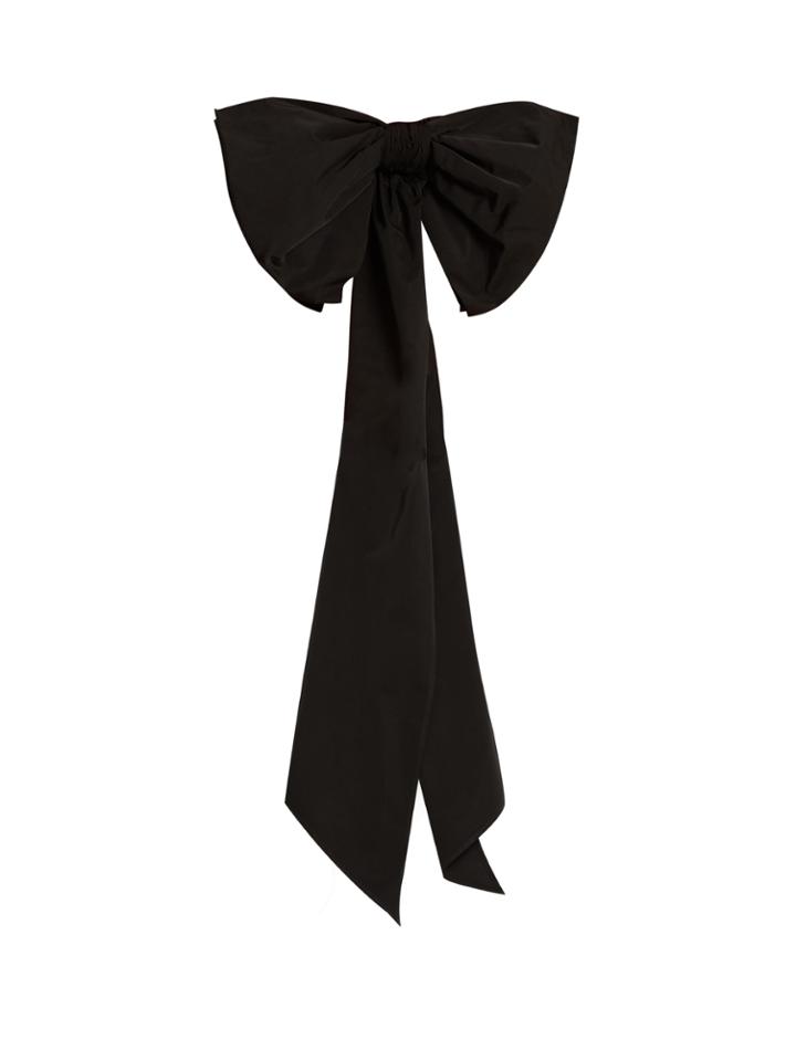 Dovima Paris Romy Bow-embellished Taffeta Belt