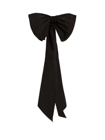 Dovima Paris Romy Bow-embellished Taffeta Belt