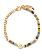 Joolz By Martha Calvo - Neon Rainbow Bead & 14kt Gold-plated Necklace - Womens - Multi