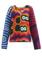 Matchesfashion.com The Elder Statesman - Thelma Abstract-jacquard Cashmere Cardigan - Womens - Multi