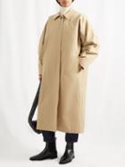 Toteme - Layered-collar Twill Coat - Womens - Beige